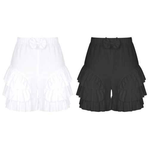 Womens Shorts Sissy Underpants Pettipants Pants Hot Bloomers Short Sleepwear - Picture 1 of 27
