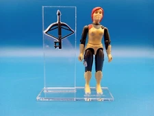 G.I. Joe 1982 Scarlett Acrylic Base Set 🔥Straight Arm🔥  No Toy Included 