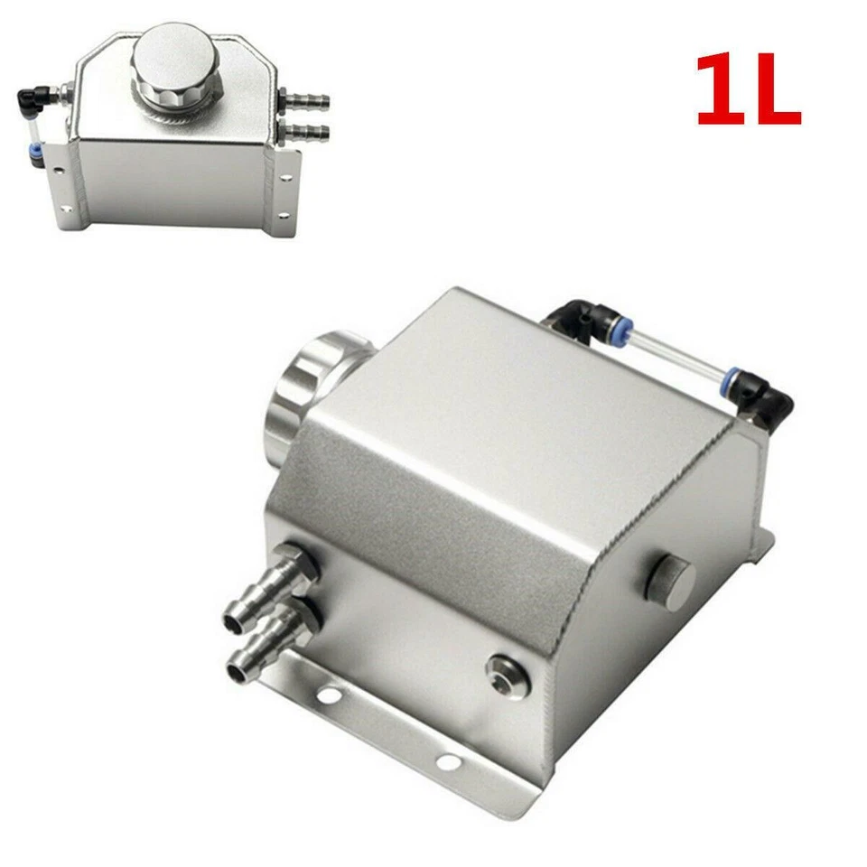 Depósito de tanque de agua de recuperación de botella de desbordamiento de refrigerante para radiador de coche 1L apto  Foto 2 de 4