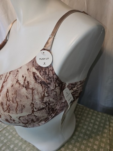 Danskin Intimates 42D Nylon BH, Bügel Pushup verstellbarer Träger Neu mit Etikett - Bild 5 von 11