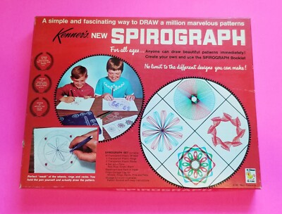 Vintage 1967 Kenner s Spirograph No. 401 - Near Complete - Blue Tray