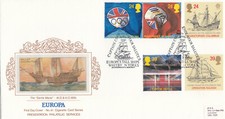 Columbus Barcelona Olympics EUROPA PPS Cigarettte Card FDC Whitby 1992 (109208)