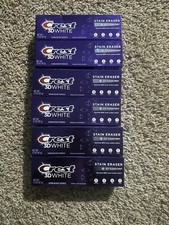 6 Crest 3D White STAIN ERASER Fluoride Anticavity Toothpaste Exp 04/26 06/26