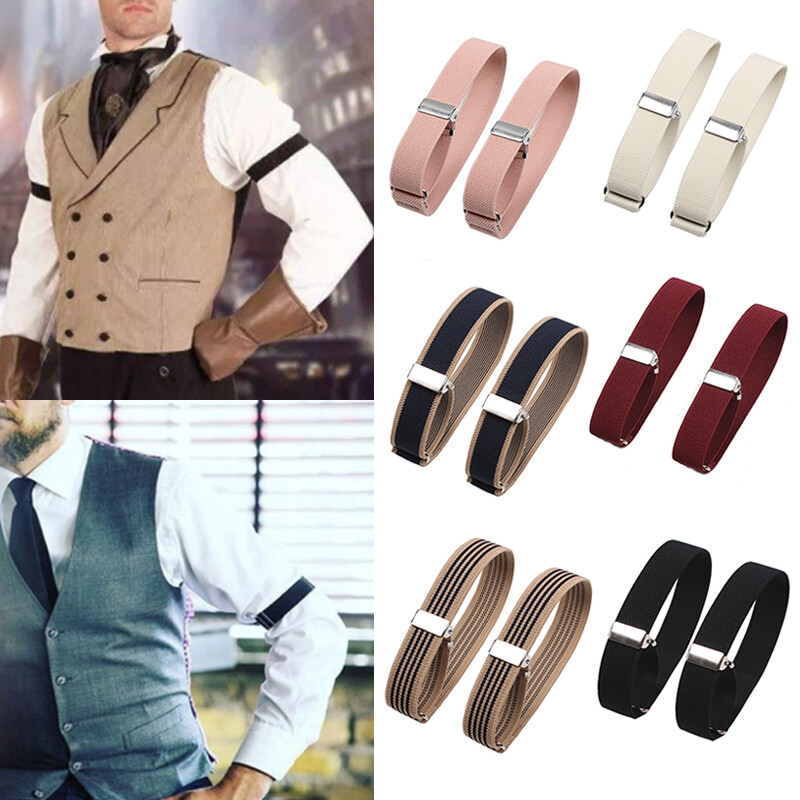 Elastic Cuff Hoop Sleeve Ring for Shirt and Clothing Accessory