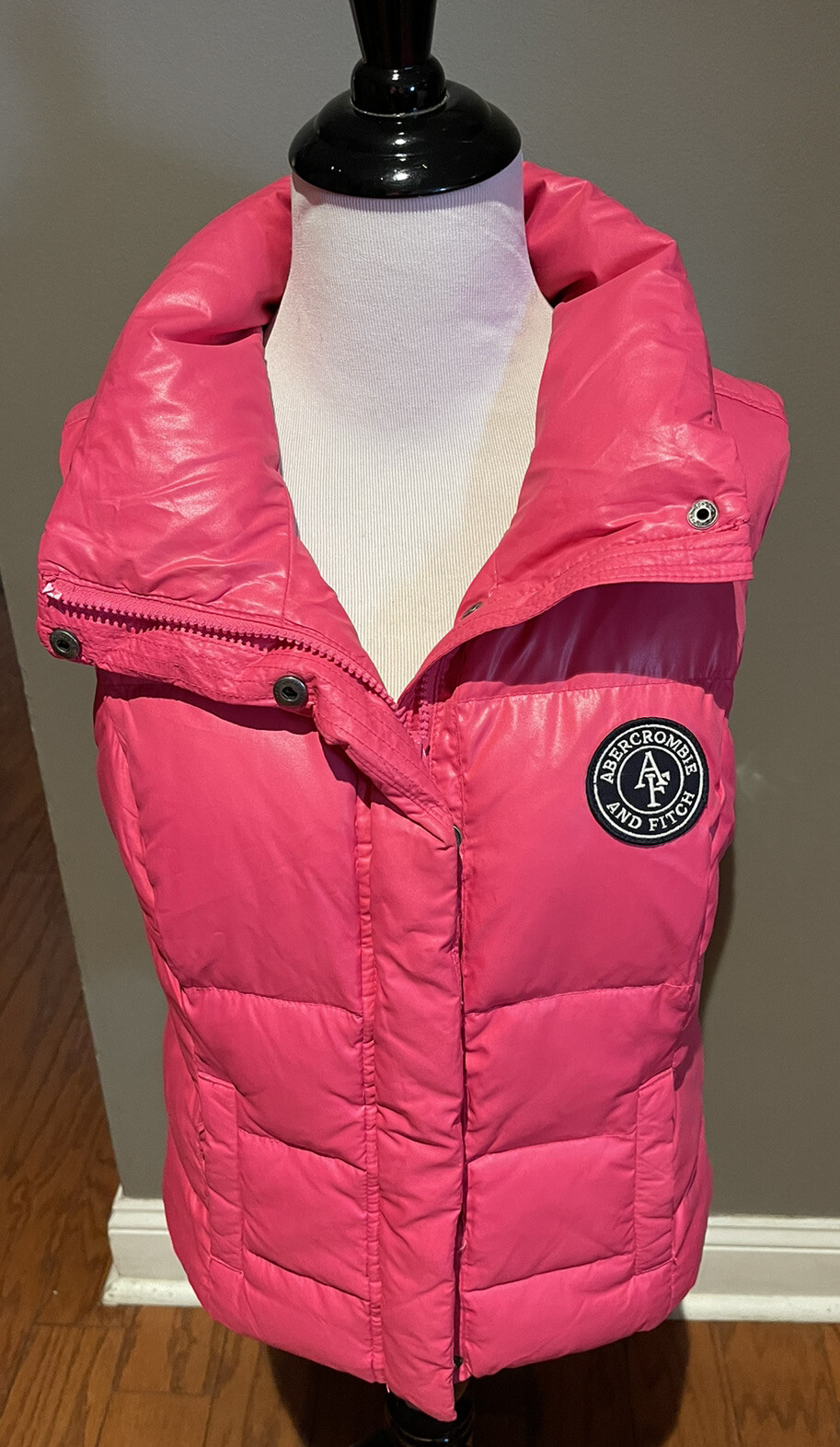 Abercrombie & Fitch Hot Pink Puffer Vest Size Medium Girls eBay