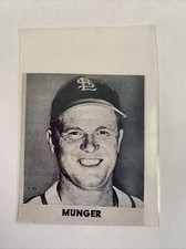 Red Munger Hank Behrman Cardinals 1949 Complete Featured Baseball Panel