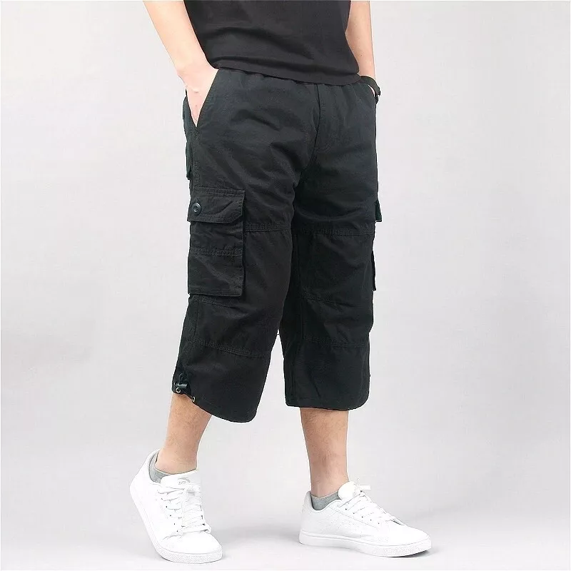 Cropped cargo pants mens cheap