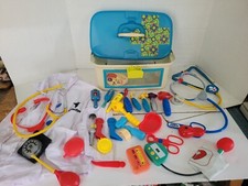 Toy Dr Doctor Kit Lot Kid Pretend Play Set Stethoscope Labcoat Case Medical Role