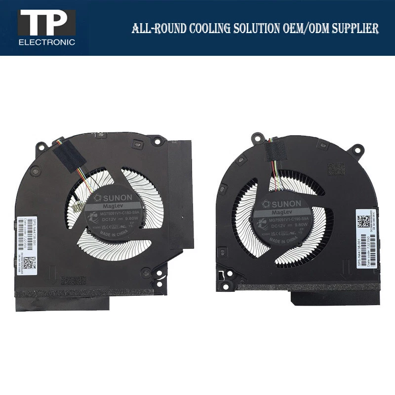 Laptop CPU GPU Cooling Fan For HP By Gaming VICTUS 16-R TPN-C169 N44738-001 - Image 2 of 2