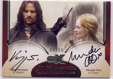 2022 Cryptozoic CZX Middle Earth Dual Autograph Mortensen Otto VM-MO 44/50