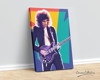 Brian May - Queen - Guitar Legends in Pop Art by Canvas Collections