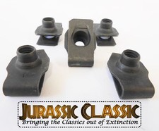 Ford 1946-1980 5pk 3/8-16 guardabarros extruido tuercas en U clips capó carrocería panel maletero