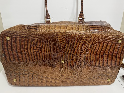 Brahmin Duxbury Weekender Toasted Almond Umhängetasche Beuteltasche Etikett Staubbeutel - Bild 8 von 11