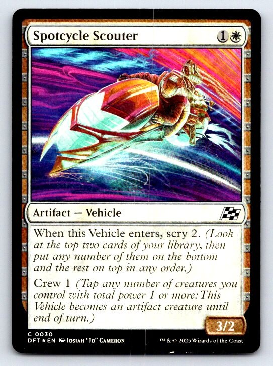 Spotcycle Scouter 30 Common Aetherdrift Magic: The Gathering Lightly Played