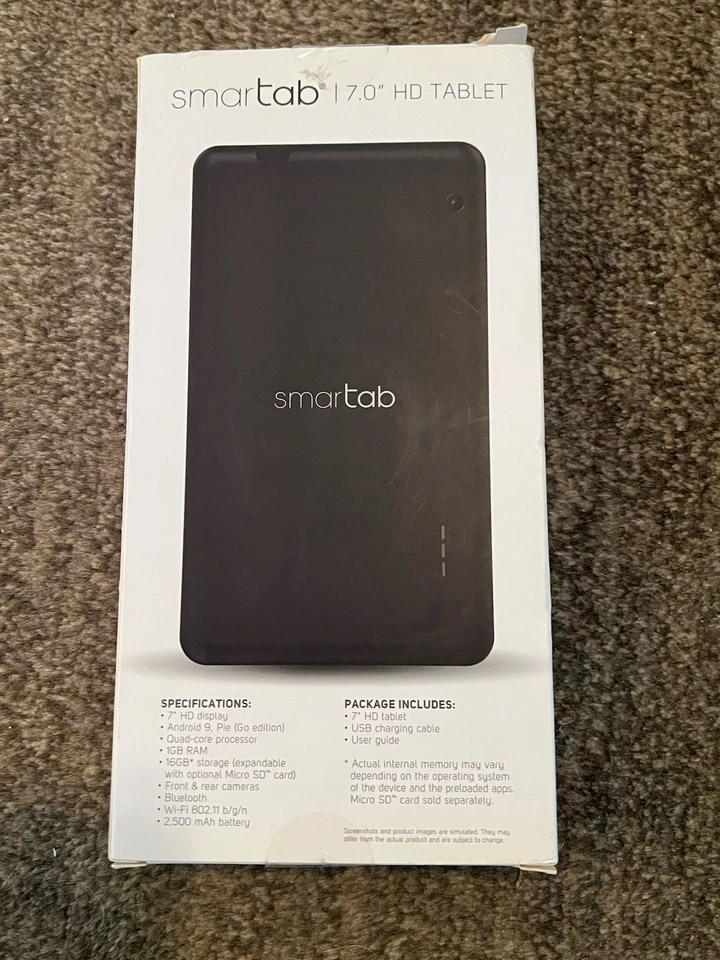 Tablet Smartab 7.0 HD Google Play Android 9 Edición Pie Go 16 GB NOS En Caja Foto 2 de 4