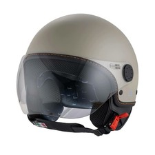 Casco demi-jet PIAGGIO per Vespa Langhe beige/arancio