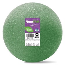 Natural Green Foam Ball for Floral Arrangements and DIY Crafts 5.6 Inches