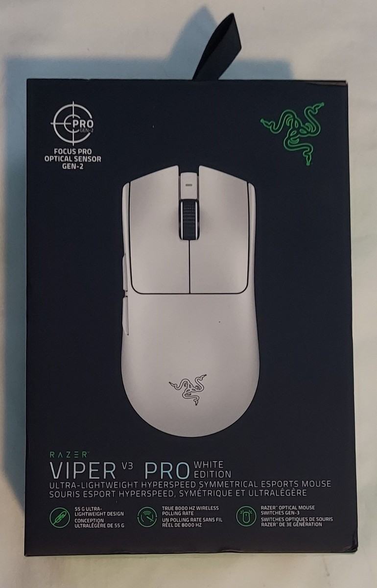 み　Razer Viper V3 Pro White Edition Razer Viper V3 Pro Lightweight USB Wireless Symmetrical