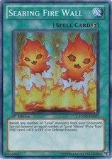 YuGiOh Searing Fire Wall HA05-EN027 Super Rare Englisch NM 1st