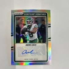 25’ Panini SILVER Prizm Andre Cisco Significant Signatures Auto #SSI-ACO Jets 