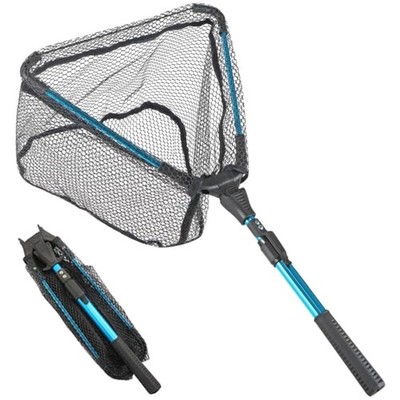 Fischkescher Teleskopanglernetz, Angelnetz faltbar, Kajak, Salmon, Bass