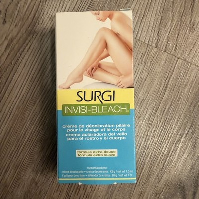 Surgi INVISI-BLEACH Face & Body Hair Bleaching Cream Kit - Extra Gentle Formula