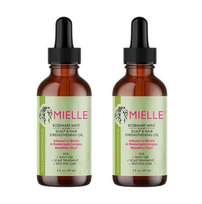 Set of 2, Mielle Rosemary Mint Scalp & Hair Strengthening Oil w/ Biotin 2 fl oz