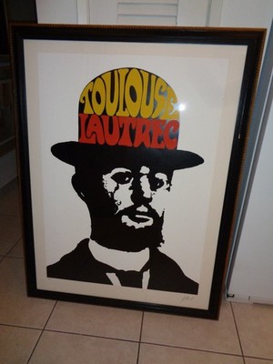 1974 Peter Max Signed and Numbered AP ''Toulouse Lauyrec'' Serigraph (35 by 46'')