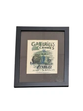 Pablo Picasso Galerie 65 Cannes Custom Framed Exhibition Poster Lithograph COA