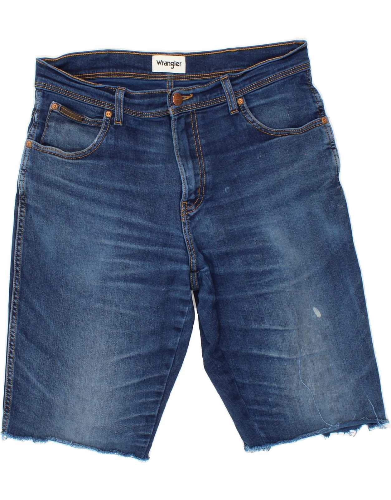 WRANGLER Mens Texas Denim Shorts W33 Medium Blue Cotton CN14