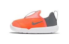 Nike Lil Swoosh Low top Toddler Shoes Gray Orange Infant And Toddler AQ3113-800