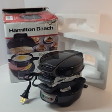 Sandwichera Hamilton Beach Desayuno 25475 Caja Abierta Completa Probada Limpia