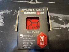 Cramer Theraband Kinesiology Tape, Red/Black Geometric Design