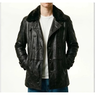 Men's Resident Evil 9 Leon S Kennedy Leather Jacket RE9 Black Real