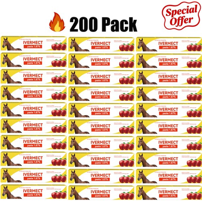 #ad NEW 200 Pack In Box Paste Horse Dewormer Apple Flavor wormer US $449.08