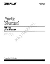 Caterpillar Cat PR 450 Cold Planer Parts Catalog Manual