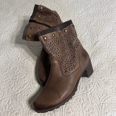 Remonte Ankle Boots Chestnut Color Leather Size 10 excellent condition 
