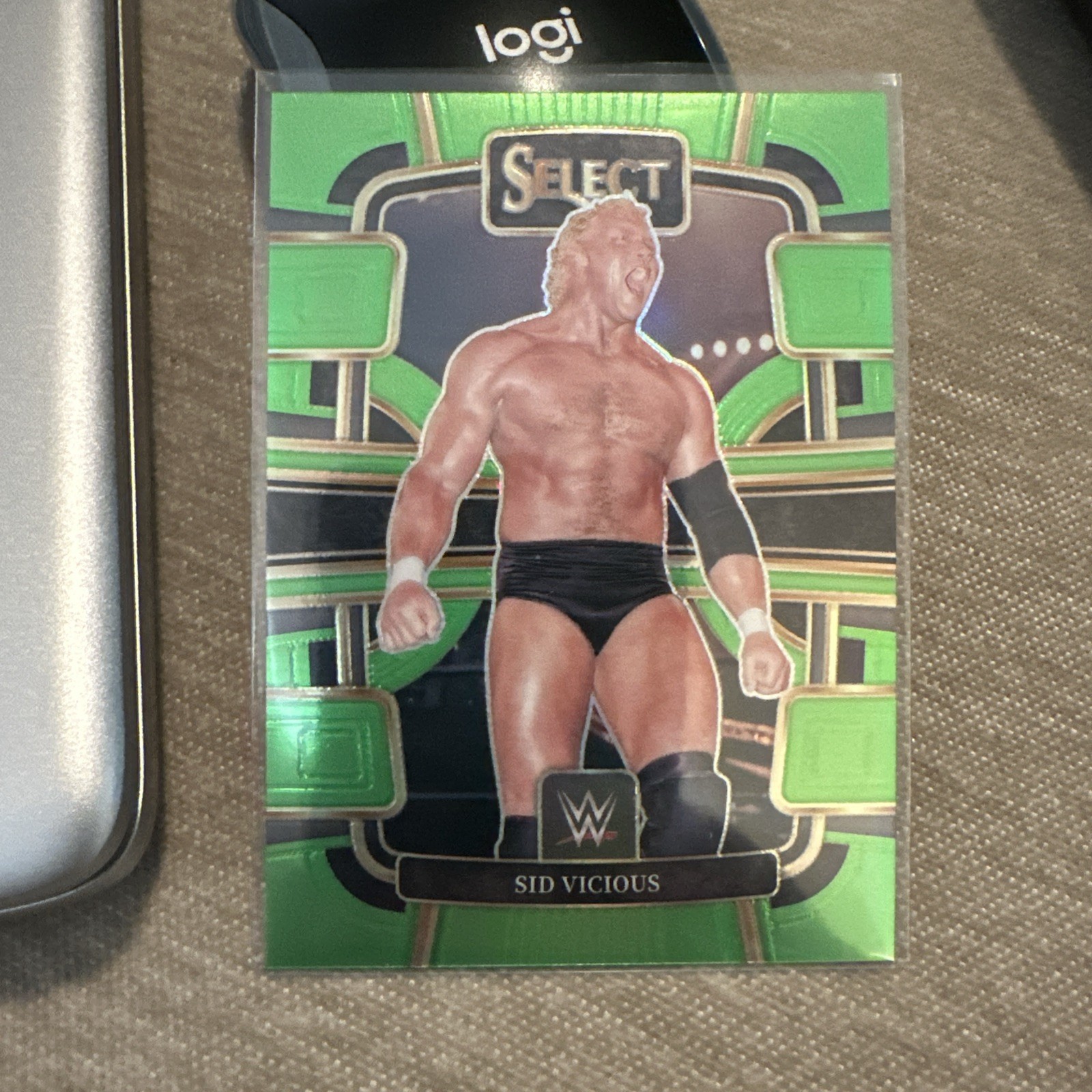 2024 Panini Select WWE Concourse Neon Green Prizm /75 Sid Vicious #35
