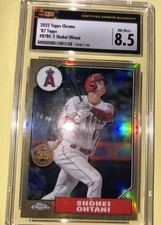 2022 Topps Chrome - 1987 Topps Baseball Shohei Ohtani #87BC-2 CSG 8.5