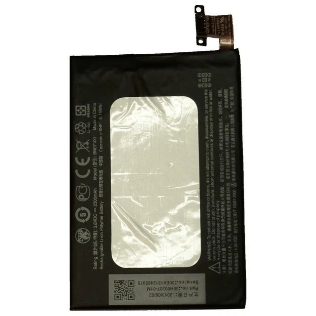 HTC BATTERIA ORIGINALE BN07100 3.8V 2300mAh PIAL RICAMBIO AL LITIO PER ONE M7 - Immagine 3 di 3