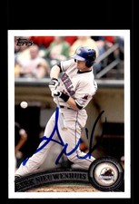 Signed Baseball Card Auto Kirk Nieuwenhuis 2011 Topps Pro Debut #14
