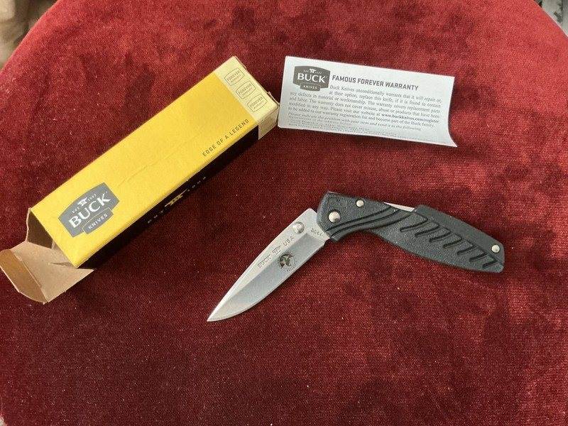 BUCK KNIVES USA Union Sportsmen’s Alliance Point Blade Pocket Knife 364-1 W/box