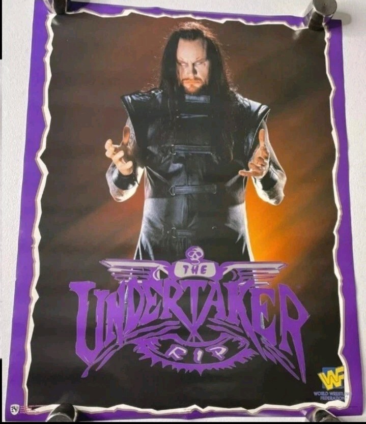 WWF The Undertaker Officially Licensed 1997 vintage authentic Poster, NEW