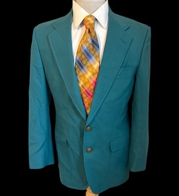Hart Schaffner & Marx Jack Nicklaus Golden Bear Green Jacket Blazer 38R VTG USA