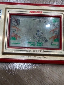 Game & Watch Mickey Mouse handheld console used, working, classic game
