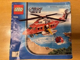 LEGO CITY: Fire Helicopter set (7206). 100% Complete