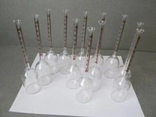 Lot of 12 Kimble Chase KIMAX Babcock Bottles 8% Milk Test  ***Unused-?