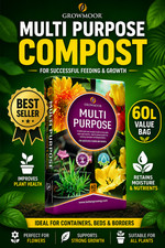 GROWMOOR 60 LITRE MULTI ALL PURPOSE COMPOST 1 x 60L BAGS CONTAINERS GARDEN 0.21 per litre