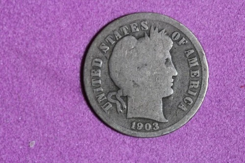 ESTATE FIND 1903 - Barber Dime!! #N08167