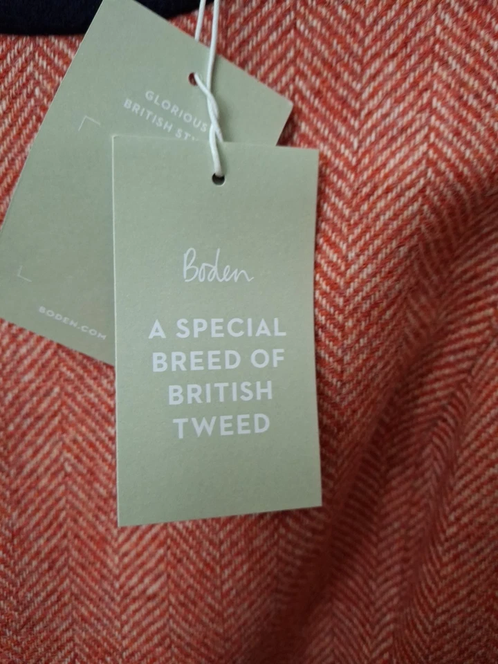 Boden Heritage British Tweed NWT Red & Navy Gorgeous Dress U.S. Size 8R, Lined - Image 3 of 4